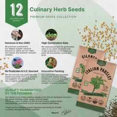 12 Culinary Herbs Seeds Variety Pack - Organo Republic seeds store 12 Culinary Herbs Seeds Variety Pack