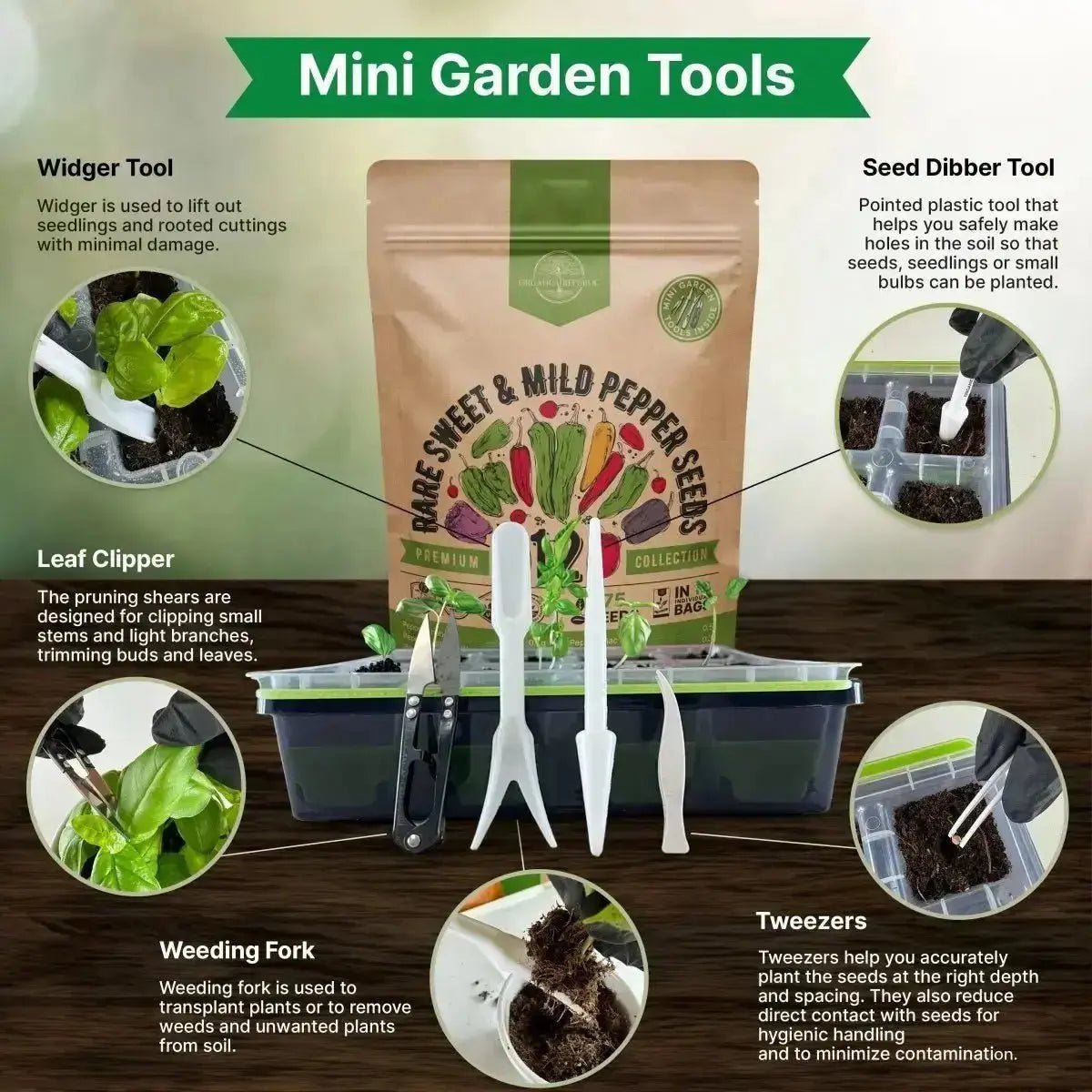 12 Rare Sweet & Mild Pepper Seeds Variety Pack - Organo Republic seeds store 12 Rare Sweet & Mild Pepper Seeds Variety Pack