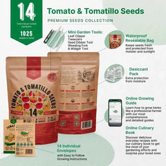 14 Unique Tomato and Tomatillo Variety Pack - Organo Republic seeds store 14 Unique Tomato and Tomatillo Variety Pack