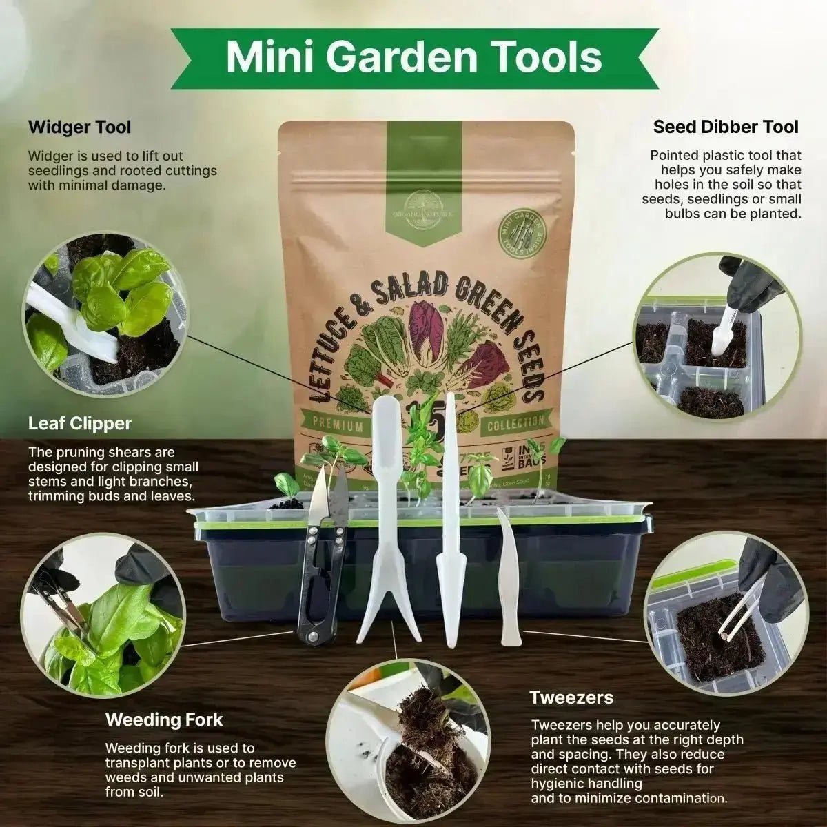 15 Lettuce & Salad Greens Seeds Variety Pack - Organo Republic seeds store 15 Lettuce & Salad Greens Seeds Variety Pack