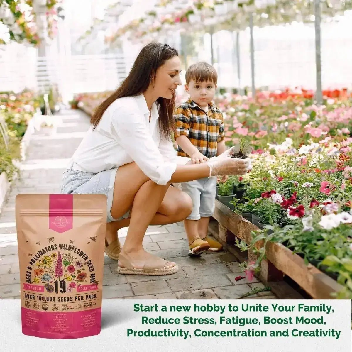 19 Bee Mix Wildflower Seeds Mix - Organo Republic seeds store 19 Bee Mix Wildflower Seeds Mix