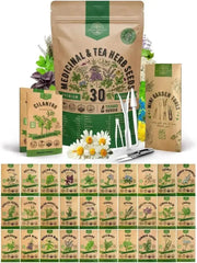 30 Herb Seeds - Medicinal & Tea Variety Pack - Organo Republic seeds store 30 Herb Seeds - Medicinal & Tea Variety Pack
