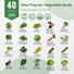 40 Vegetable Seeds Variety Pack - 26,000+ Non GMO Heirloom Seeds for Planting - Organo Republic