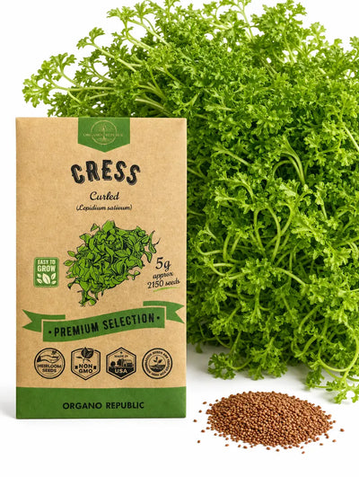 Curled Cress Seeds – Non-GMO Heirloom
