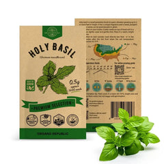 Holy Basil Seeds Pack 0.5G - Organo Republic seeds store Holy Basil Seeds Pack 0.5G