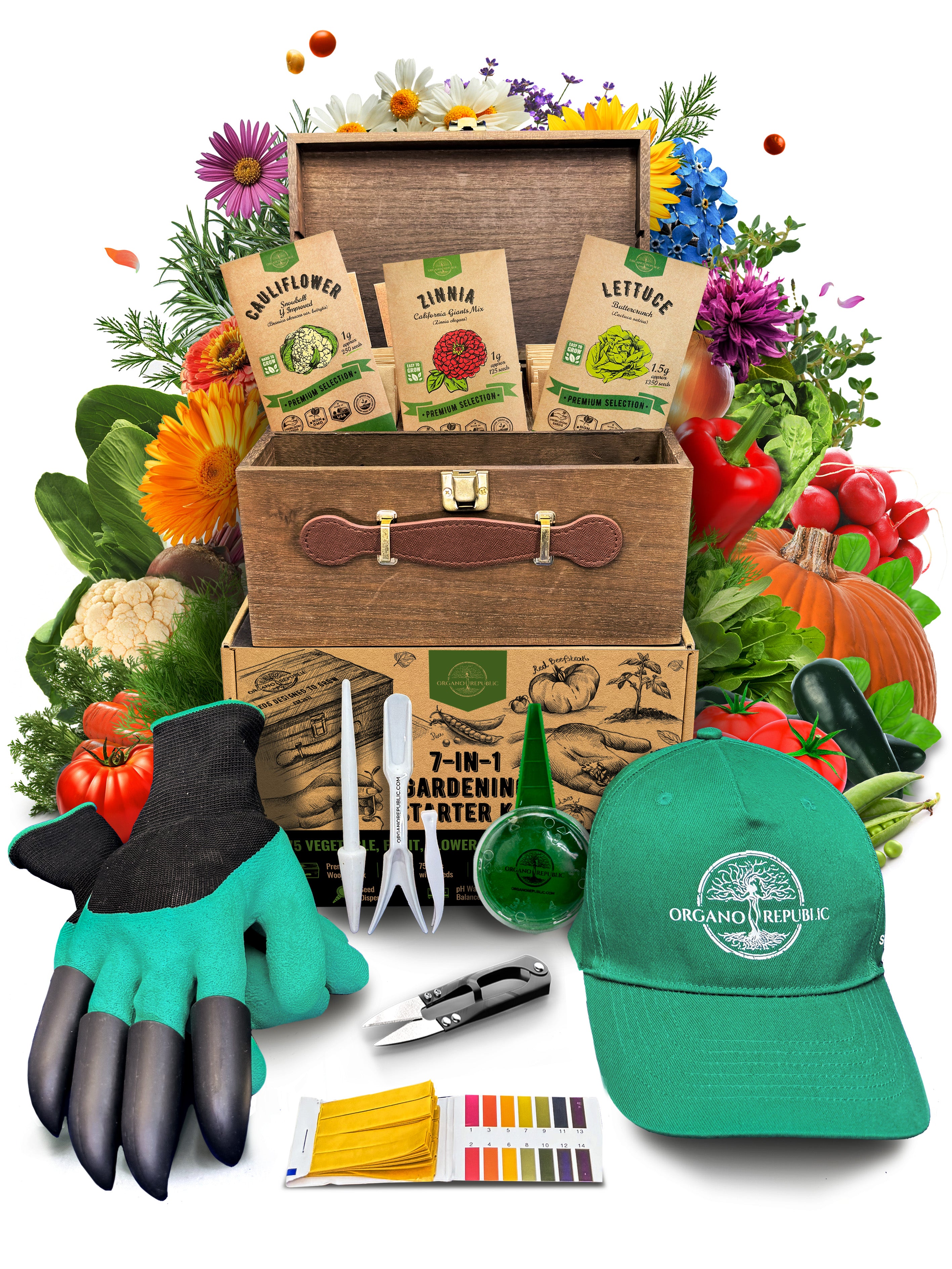 75 Herb & Vegetable Seeds Variety Pack - Organo Republic seeds store 75 Herb & Vegetable Seeds Variety Pack