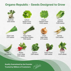 25 Winter Vegetable Seeds Variety Pack - Organo Republic seeds store 25 Winter Vegetable Seeds Variety Pack