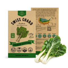 Swiss Chard Fordhook Seeds Pack 3.75G - Organo Republic seeds store Swiss Chard Fordhook Seeds Pack 3.75G