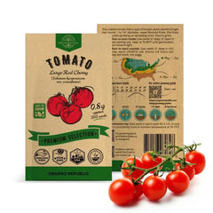 Tomato Large Cherry Seeds Pack 0.8G - Organo Republic seeds store Tomato Large Cherry Seeds Pack 0.8G