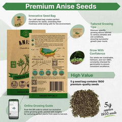 Anise Seeds Pack 5G - Organo Republic seeds store Anise Seeds Pack 5G