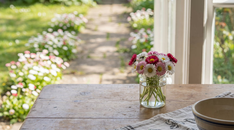Little button daisies make sweet miniature bouquets.