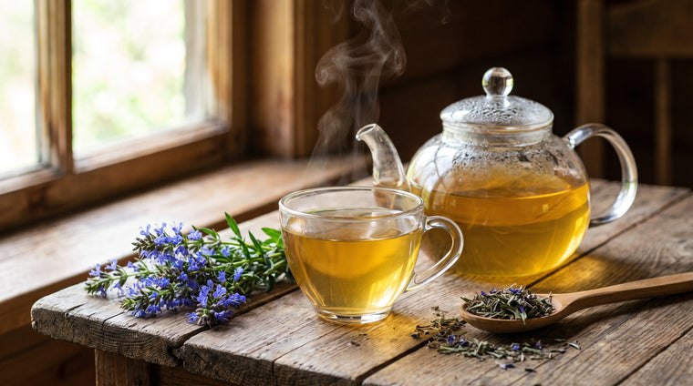 Fresh and dried hyssop for a fragrant herbal tea and a cottage-garden bouquet.