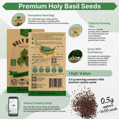 Holy Basil Seeds Pack 0.5G - Organo Republic seeds store Holy Basil Seeds Pack 0.5G