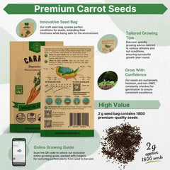 Imperator 58 Carrot Seeds Pack 2G - Organo Republic seeds store Imperator 58 Carrot Seeds Pack 2G