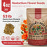 Nasturtium Seeds Pack 4 oz - Over 700 Non - GMO Heirloom Nasturtium Seeds for Planting, Edible Flowers in Individual Seed Packet, Nasturtium Seeds for Planting Home Garden Indoor & Outdoor Gardening - Organo Republic