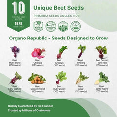 10 Rare Beet Seeds Variety Pack - Organo Republic seeds store 10 Rare Beet Seeds Variety Pack