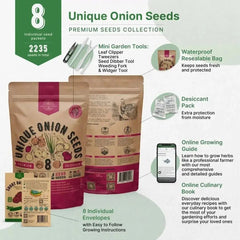 8 Onion Seeds Variety Pack - Organo Republic seeds store 8 Onion Seeds Variety Pack