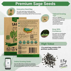 Sage Seeds Pack 1.5 G - Organo Republic seeds store Sage Seeds Pack 1.5 G