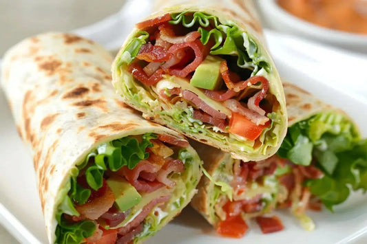 Bacon, Lettuce And Tomato Wraps - Organo Republic
