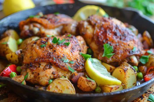 Cajun Baked Chicken Thighs - Organo Republic