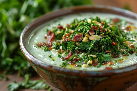 Cucumber Soup With Bacon Gremolata - Organo Republic