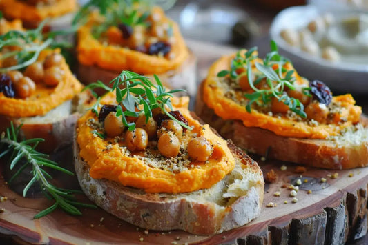 Egyptian Spiced Carrot Crostini - Organo Republic