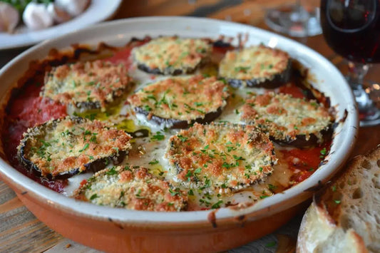 Hazelnut Crusted Eggplant Parmesan - Organo Republic