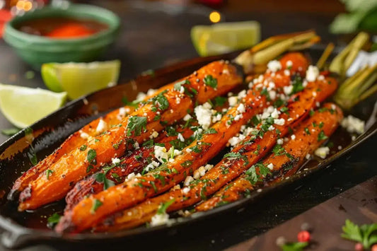 Honey Roasted Carrots With Cayenne & Feta - Organo Republic