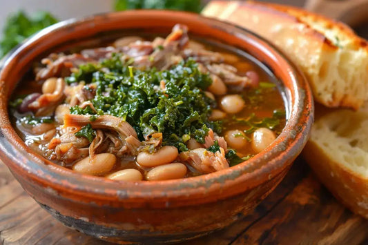 Pork & White Beans With Kale Chimichurri - Organo Republic
