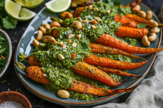 Roasted Carrots With Cilantro Yogurt - Organo Republic
