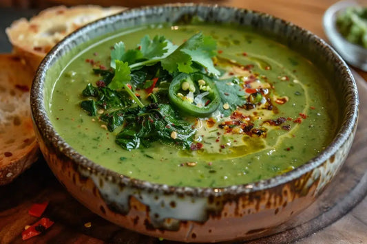 Roasted Poblano Soup - Organo Republic