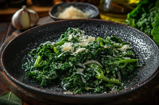 Sautéed Rapini With Garlic - Organo Republic