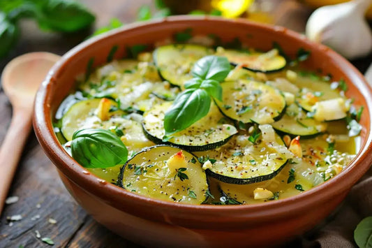 Simple Stewed Zucchini & Onions - Organo Republic
