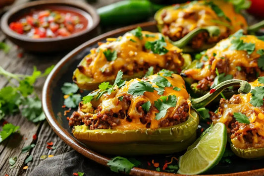 Stuffed Anaheim Peppers - Organo Republic