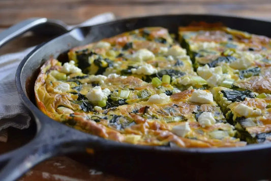 Swiss Chard, Feta & Leek Frittata - Organo Republic