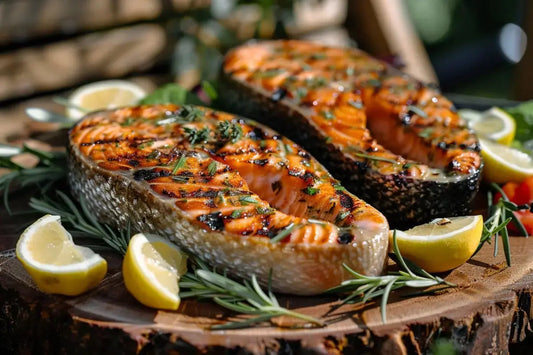 Tarragon-Marinated Salmon Steaks - Organo Republic