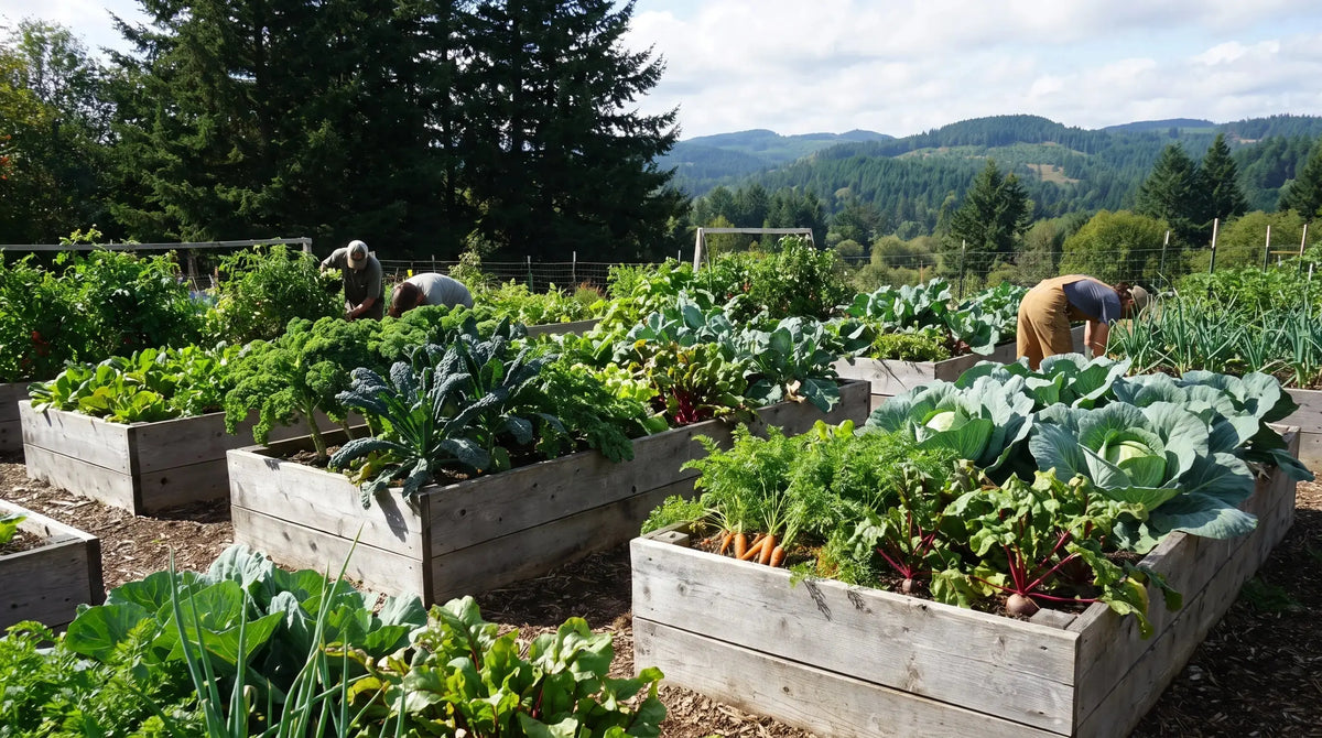Zone 3 vegetable garden bed in a short northern growing season, illustrating the Zone 3 planting calendar