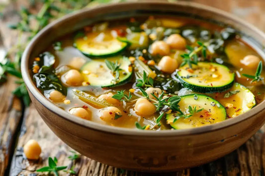 Zucchini Swiss Chard & Chickpea Stew - Organo Republic