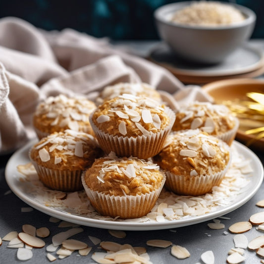 Carrot-Almond Muffins With Ginger & Coconut - Organo Republic