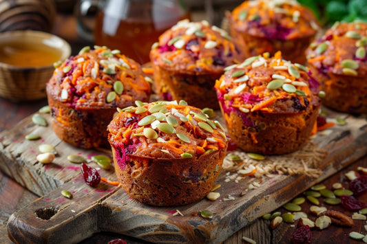 Carrot & Beet Morning Glory Muffins - Organo Republic