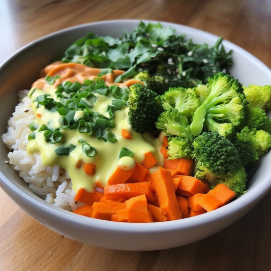 Carrot & Broccoli Salad With Miso Ginger Sauce - Organo Republic