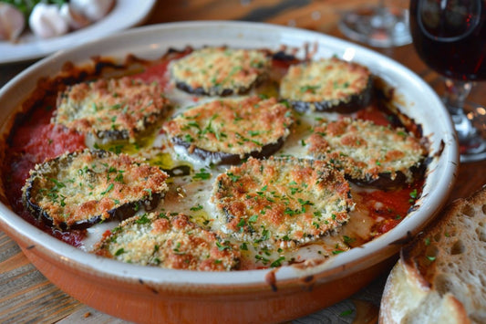 Hazelnut Crusted Eggplant Parmesan - Organo Republic