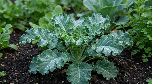 How to grow kale: a healthy kale plant in the garden