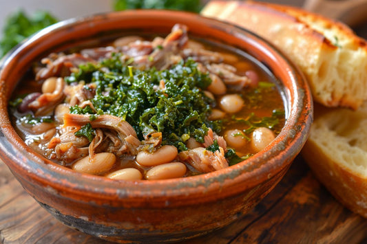 Pork & White Beans With Kale Chimichurri - Organo Republic
