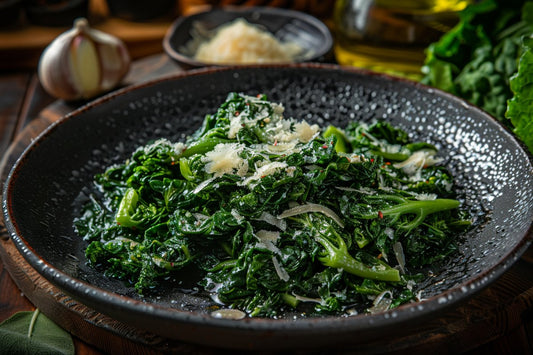 Sautéed Rapini With Garlic - Organo Republic