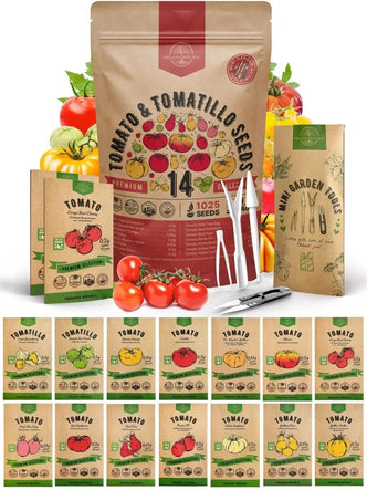 14 Unique Tomato and Tomatillo Variety Pack
