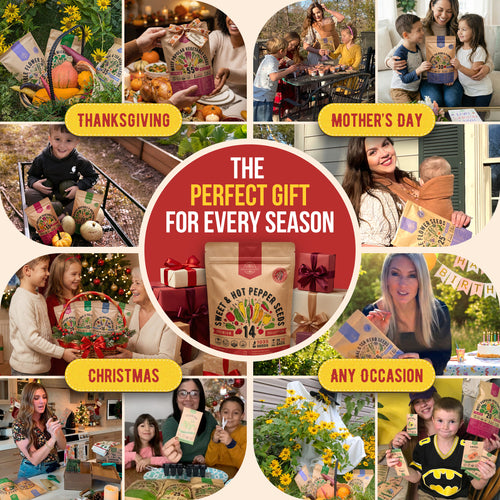 14 Sweet & Hot Peppers Seeds Variety Pack