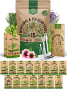 15 Medicinal & Tea Herb Seeds Variety Pack