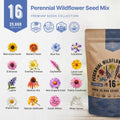 16 Perennial Wildflower Seeds Mix Organo Republic
