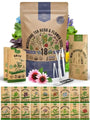 18 Medicinal Tea Herb & Flower Seeds Variety Pack for Planting Indoor & Outdoors. - Organo Republic